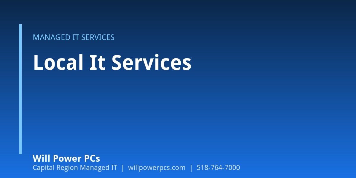 Local IT Services That Actually Show Up in 30 Minutes